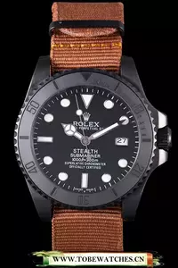 Rolex Submariner Stealth Mk Iv Brown Fabric Band En59473