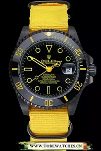 Rolex Stealth Submariner Yellow Nylon Strap En59926