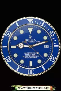 Rolex Submariner Wall Clock Blue En60367