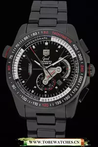 Tag Heuer Carrera Black Stainless Steel Case Black Dial En58748