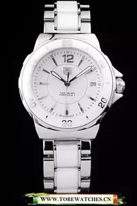 Tag Heuer Formula 1 White Ceramic Bezel White Dial En58256