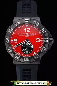 Tag Heuer Formula One Grande Date Red Dial Rubber Bracelet En60173