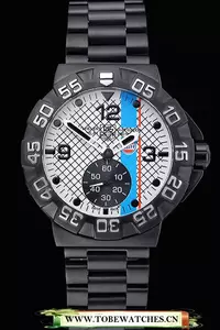 Tag Heuer Formula One Special Gulf Edition White And Blue Dial Ion Plated Steinless Steel Brace En60185