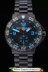 Tag Heuer Formula One Grande Date Black Dial Blue Numerals Ion Plated Steinless Steel Bracelet En60188