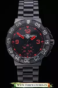 Tag Heuer Formula One Grande Date Black Dial Red Numerals Ion Plated Steinless Steel Bracelet En60192