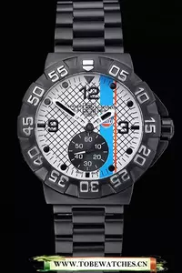 Tag Heuer Formula One Special Gulf Edition White And Blue Dial Ion Plated Steinless Steel Bracelet En118811