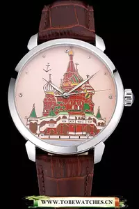 Ulysse Nardin Kremlin Set Silver Case Brown Leather Strap En60315