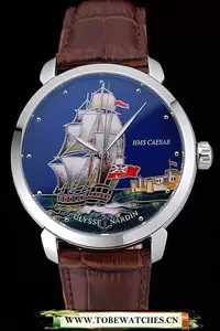 Ulysse Nardin Classico Hms Caesar Limited Edition Brown Leather Strap En60316