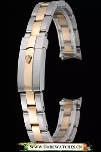 Rolex Plated Rose Gold And Stainless Steel Link Bracelet En60380