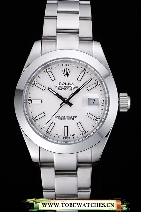 Rolex Datejust Stainless Steel Case White Dial En60162