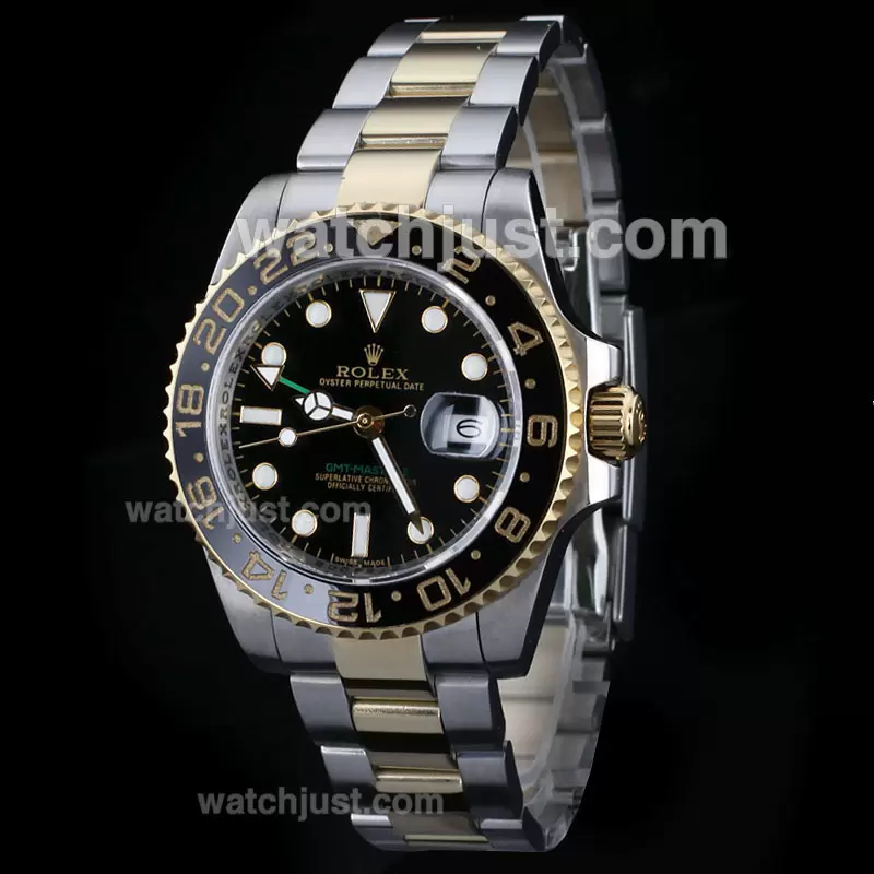 Rolex GMT Master II Automatic Two Tone With Black Dial Ceramic Bezel En26078