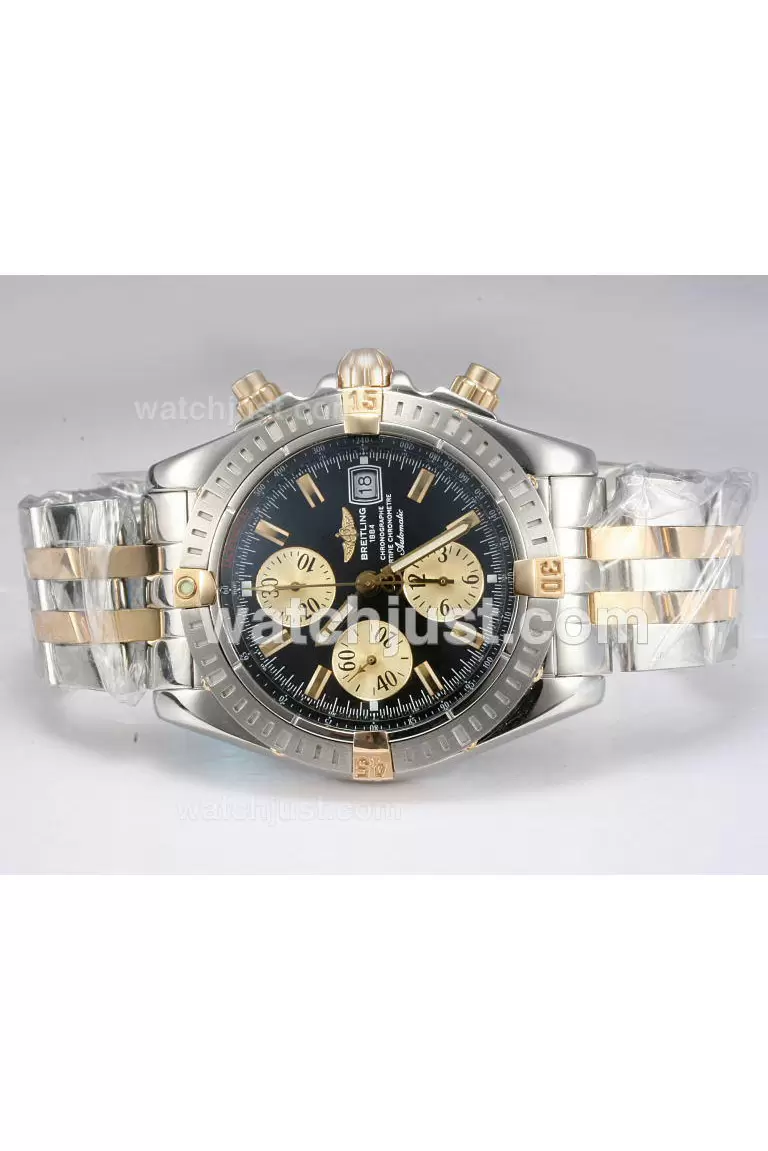 Breitling Evolution Automatic Movement Two Tone With Black Dial En10333