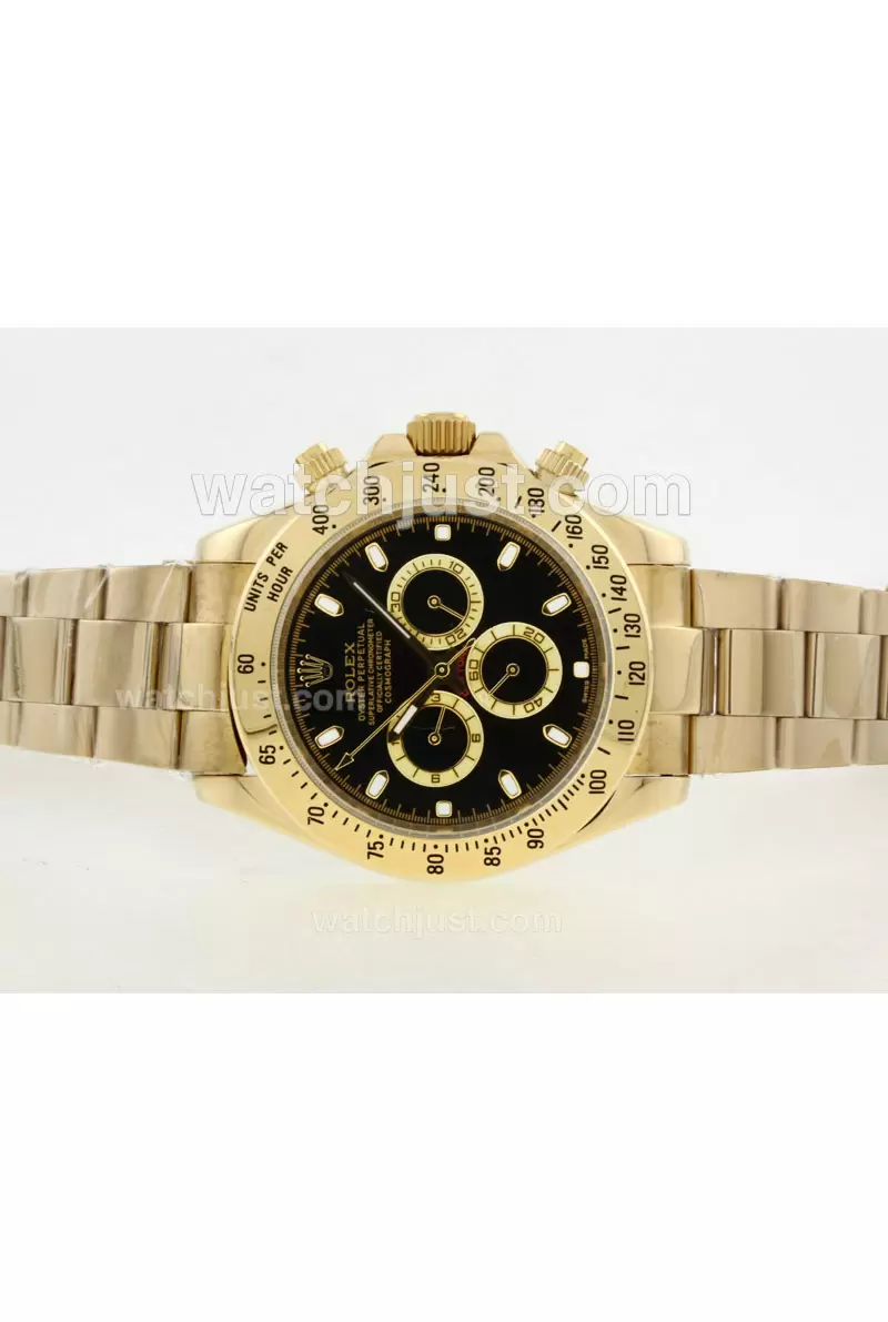 Rolex Daytona Ii Automatic Full Gold With Black Dial/stick Marking En35363