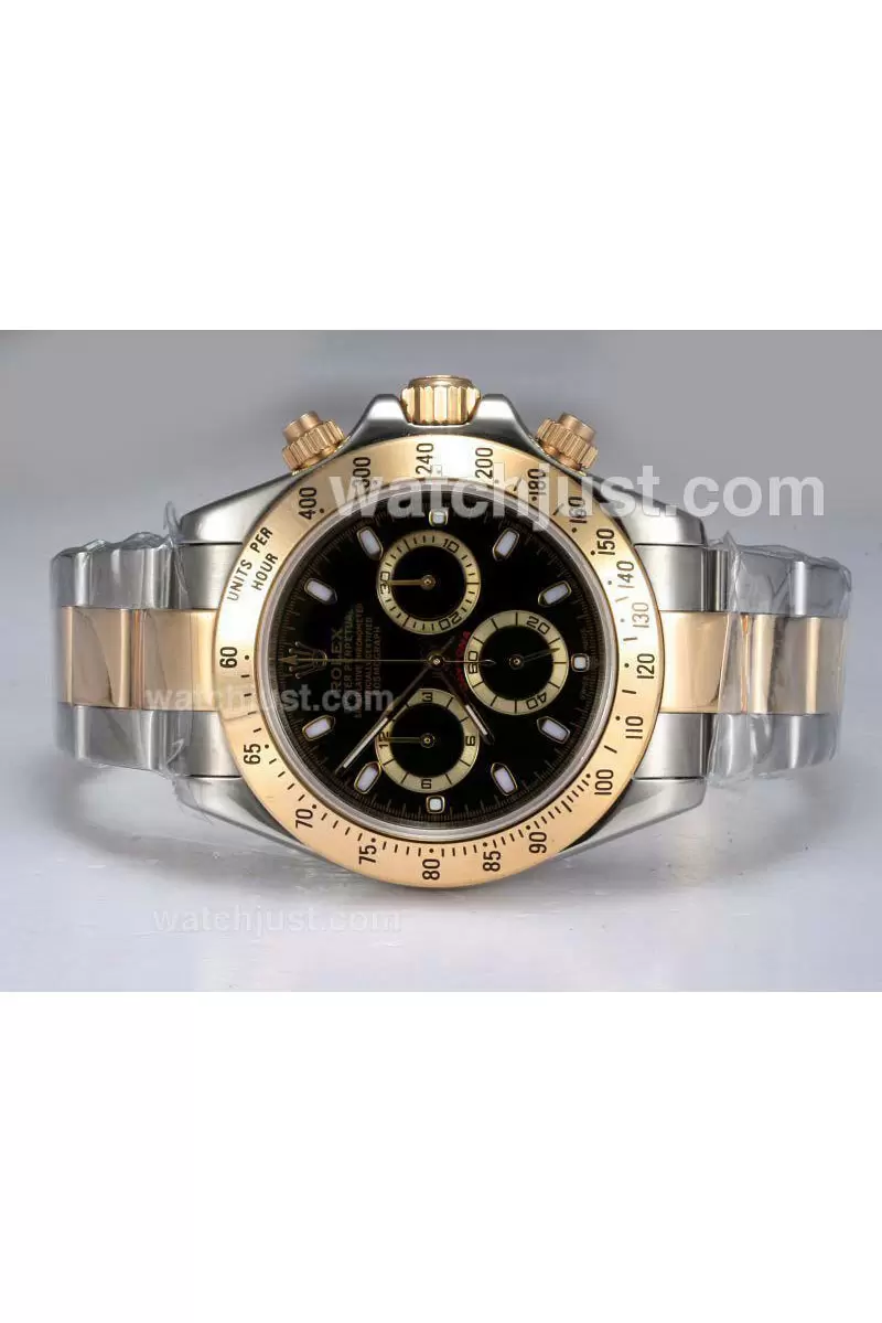 Rolex Daytona Automatic Movement Two Tone With Black Dial En12551