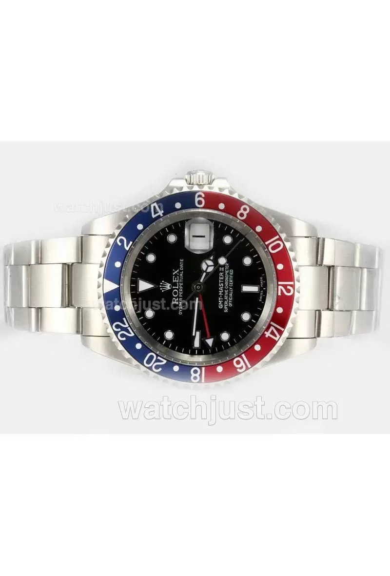 Rolex Gmt Master Ii Automatic Movement Blue / Red Updated Version Bi Directional Bezel En17927