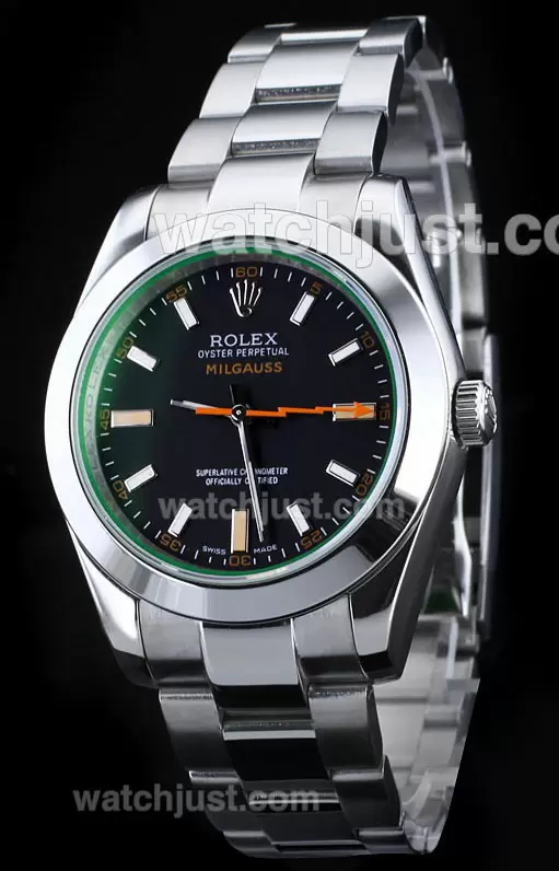 Rolex Milgauss Automatic With Tinted Green Sapphire Same Structure As Eta Version New Version En24756