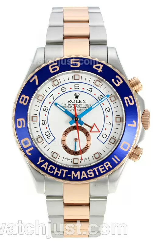 Rolex 1:1 Version Yacht Master Ii Automatic Two Tone With White Dial En126764