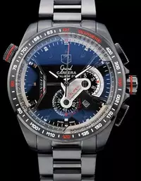 Swiss Tag Heuer Carrera Black Stainless Steel Case Black Dial Watch Brands Tagh4109