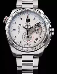 Swiss Swiss Tag Heuer Carrera Tachymeter Bezel Stainless Steel White Dial Watch Brands Tagh4104