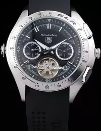 Swiss Tag Heuer Slr Tachymeter Bezel Black Dial Black Rubber Strap Tourbillon Watch Brands Tagh4163