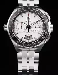 Swiss Tag Heuer Slr Swiss Tachymeter Bezel Stainless Steel White Dial Watch Brands Tagh4162