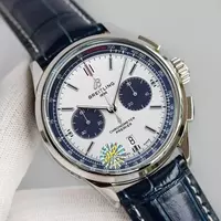 Swiss Breitling Chronomat Stainless Steel Case With White Dial Bre20887