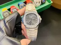 Swiss Patek Philippe Nautilus Grey Dial With Diamond Case Pph20899