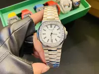 Swiss Patek Philippe Nautilus White Dial With Diamond Case Pph20900