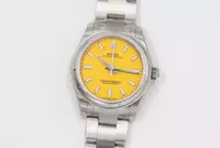 Swiss Rolex Oyster Perpetual Yellow Dial Stainless Steel Case And Bracelet Rol20792