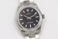Swiss Rolex Oyster Perpetual Black Dial Stainless Steel Case And Bracelet Rol20798
