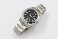 Swiss Rolex Oyster Perpetual Black Dial Stainless Steel Case And Bracelet Rol20800