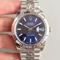 Swiss Rolex Datejust Stick Markers With Blue Dial Rol20810