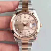Swiss Rolex Datejust Two Tone Stick Markers Rol20824