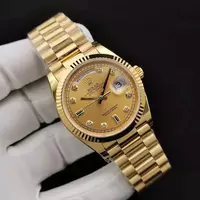 Rolex Day Date Full Gold Diamond Markings With Golden Dial Rol20829