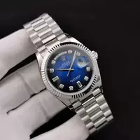 Rolex Day Date Diamond Markings With Blue Dial Rol20832