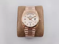 Rolex Day Date Diamond Markings With White Dial Rol20838