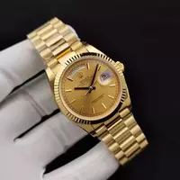 Rolex Day Date Stick Markers With Gold Dial Rol20842