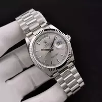 Rolex Day Date Stick Markers With Silver Dial Rol20844