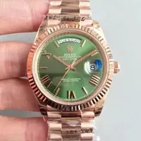 Rolex Day Date Stick Markers With Green Dial Rol20846