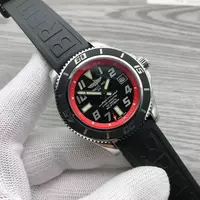 Swiss Breitling Superocean 42 Abyss White Accents Rubber Bracelet Bre20872