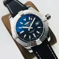 Swiss Breitling Chronomat Black Dial With Nylon Strap Bre20877
