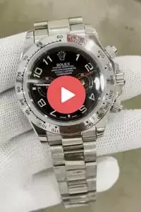 Rolex Daytona Stainless Steel Bracelet Black Dial