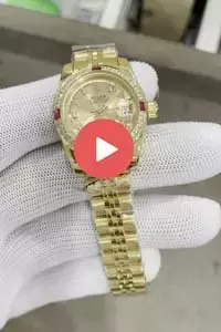 Rolex Datejust Automatic Full Gold With Diamond Bezel And Marking Golden 