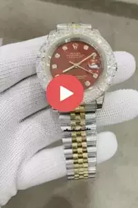 Rolex Datejust Automatic Two Tone With Red Dial