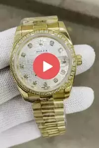 Rolex Datejust Automatic Full Gold With Diamond Bezel Computer Dial
