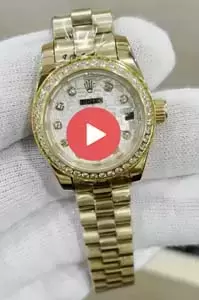 Rolex Datejust Automatic White Dial With Diamond Bezel And Markers