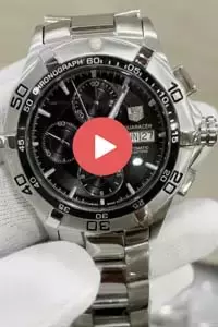 Tag Heuer Aquaracer Black Dial Stainless Steel Band