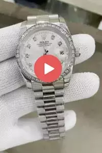 Rolex Datejust Automatic Diamond Bezel And Markers With White Dial